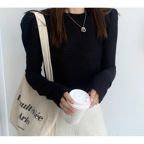 New Solid Color Long-sleeved Sweater Autumn new round neck pullover sweater Supplier